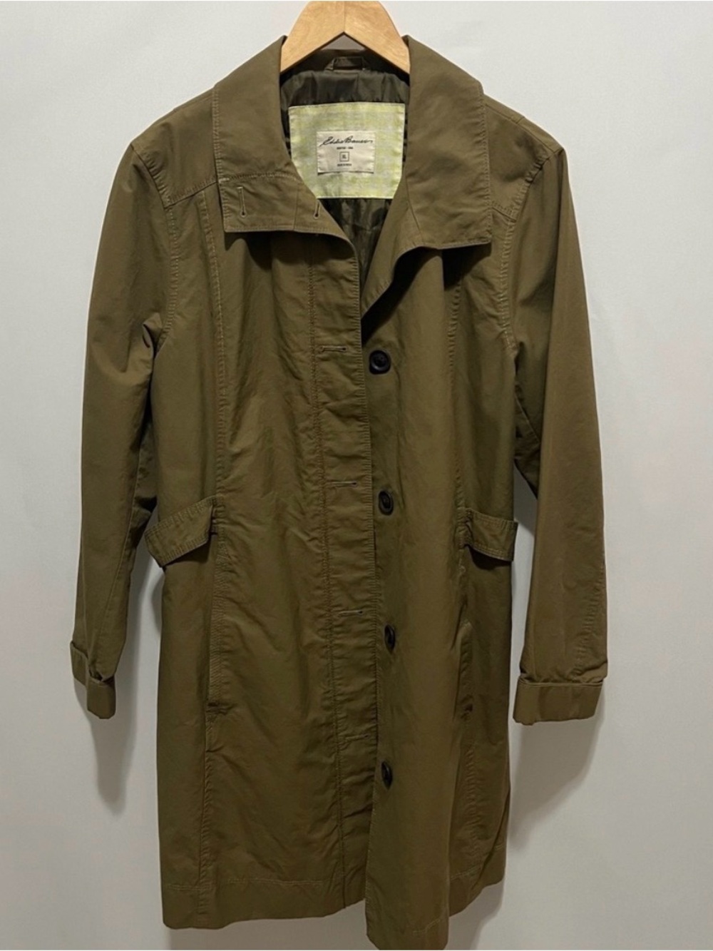Eddie Bauer Khaki Utility Parka Jacket - Like New! Size XL